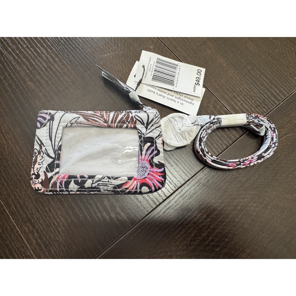 Vera Bradley Sun Washed Tropical ID and Lanyard #1068